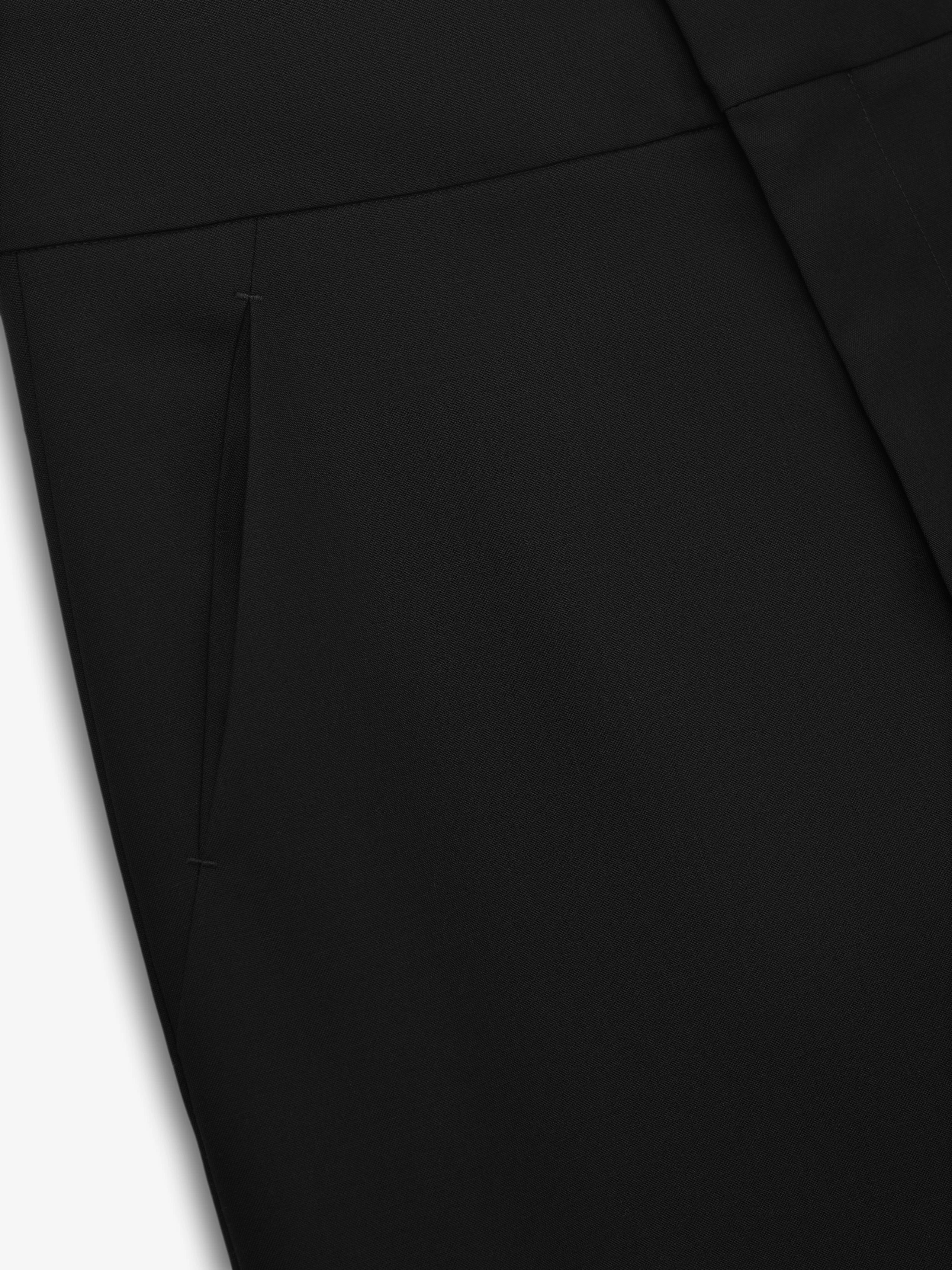 Wool Poplin Casual Flat Front Pants - Image 5