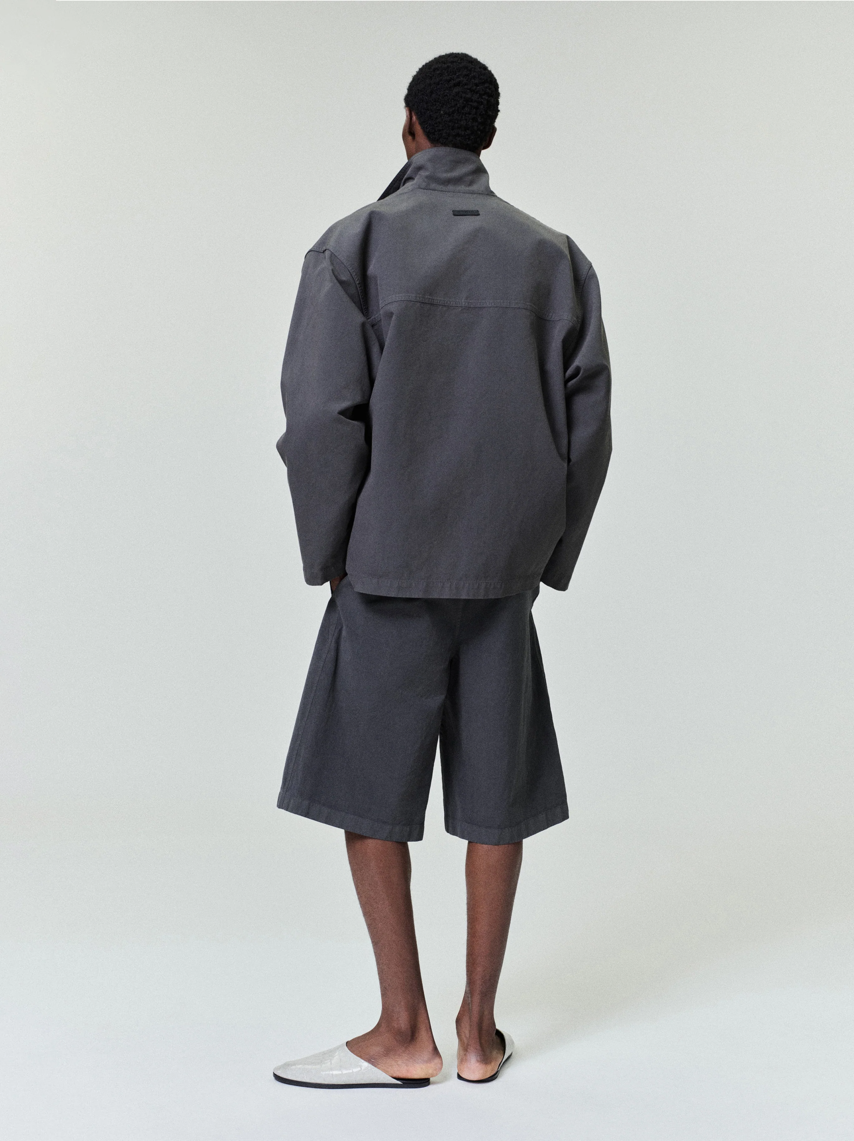 Garment Dyed Cotton Casual Short - Image 2