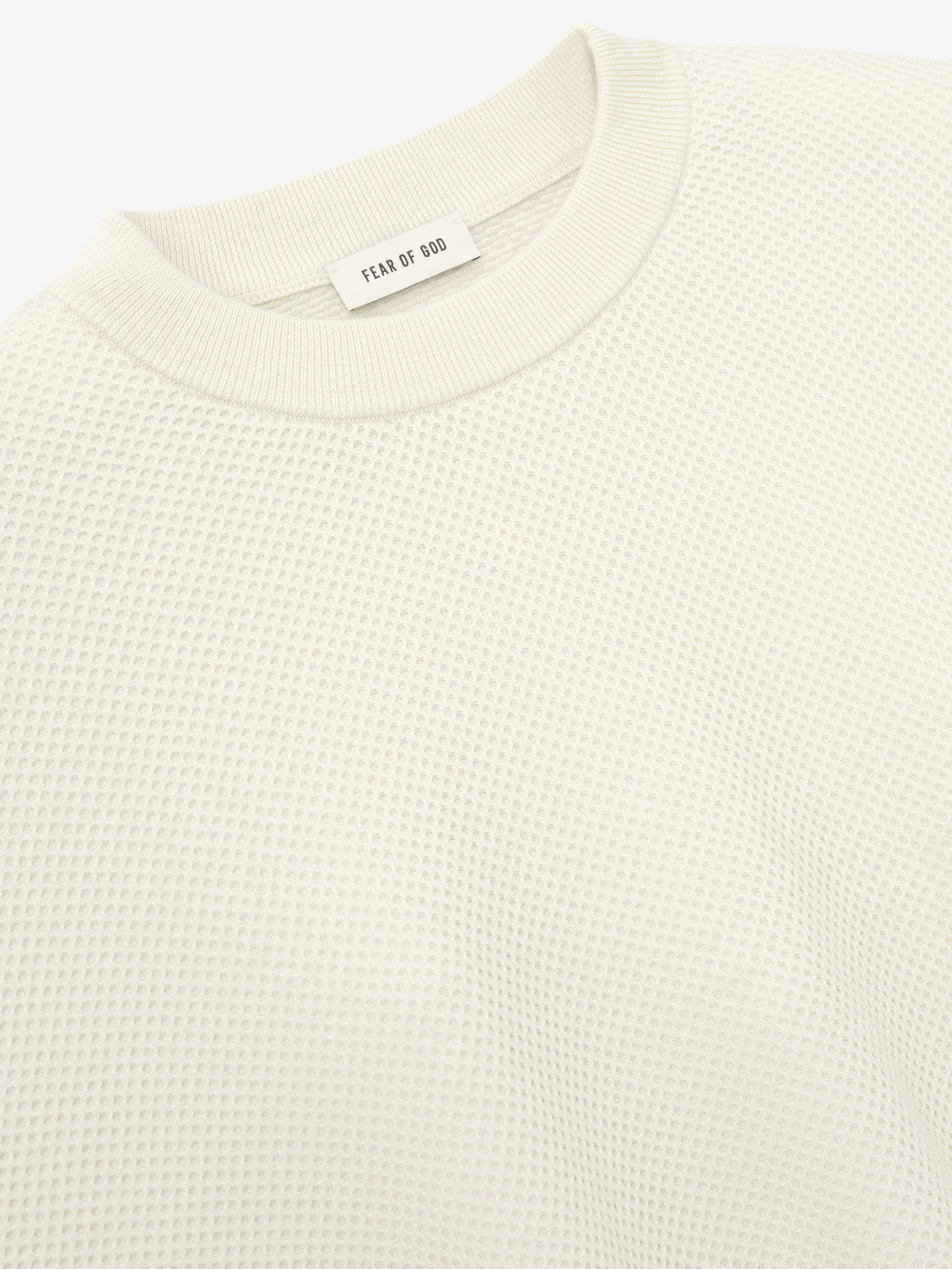 Wool Cotton Sport Mesh Knit Sweater - Image 5