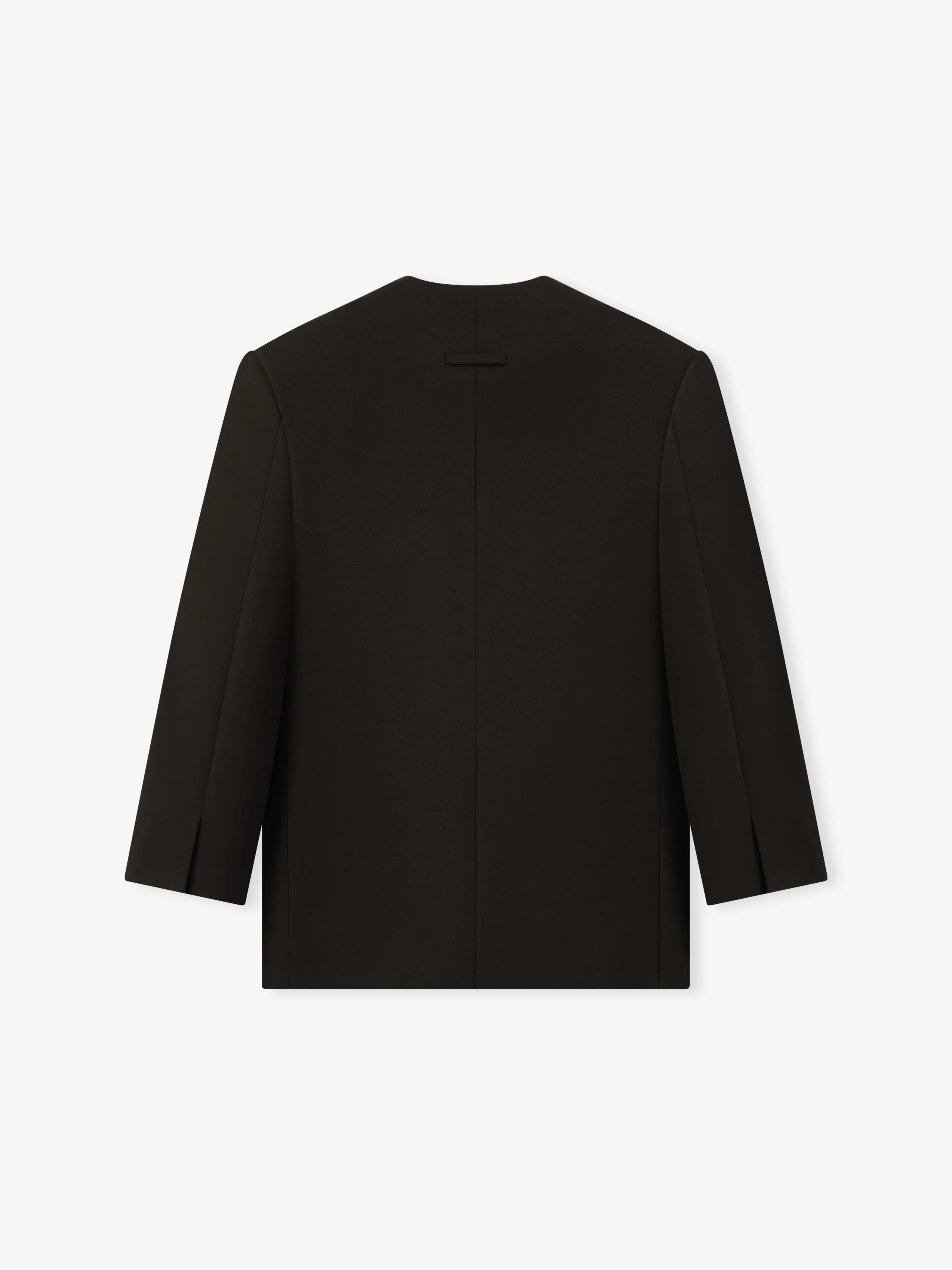 Double Weave Wool Crewneck Jacket - Image 5