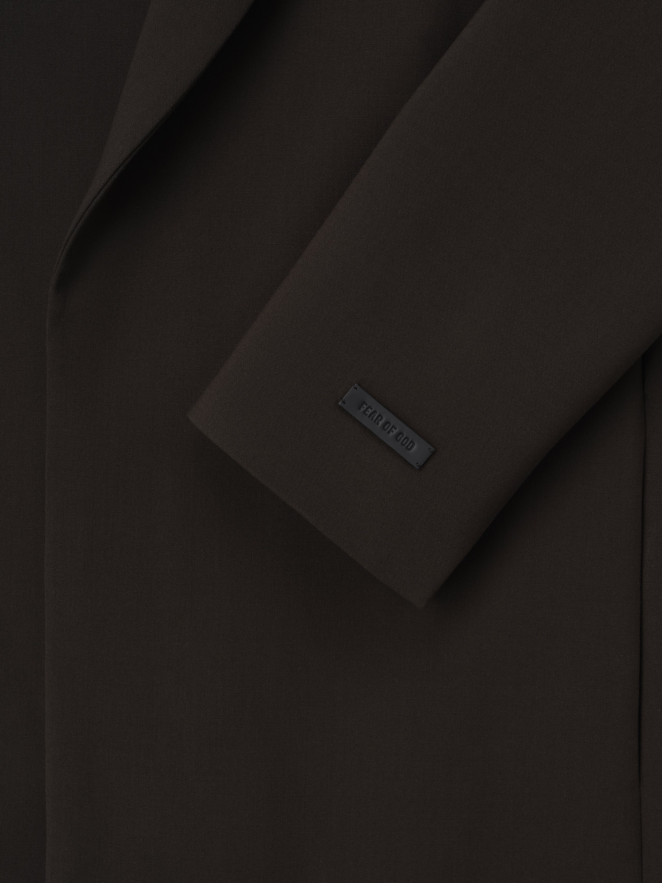Double Weave Wool Crewneck Jacket - Image 6