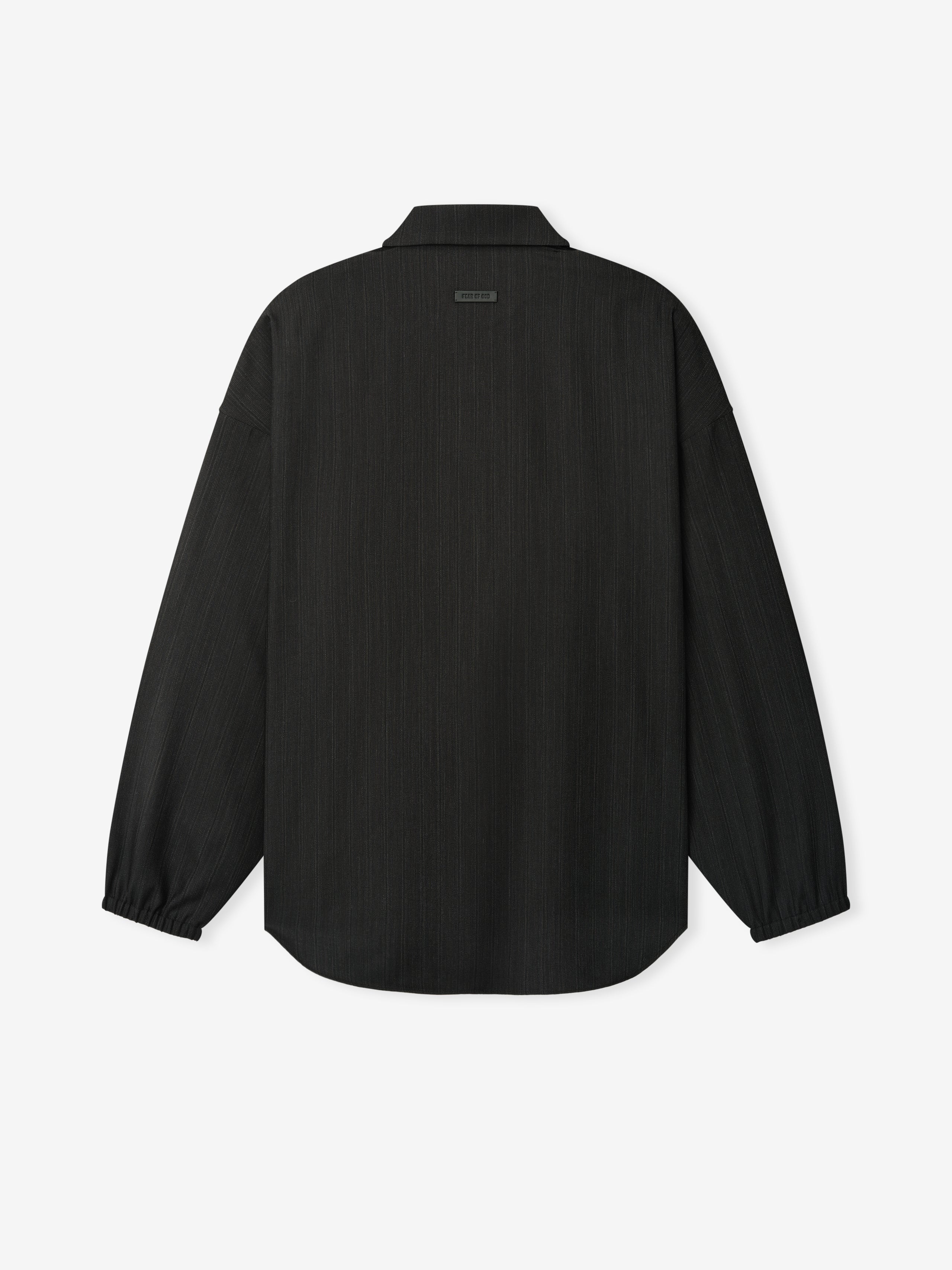 Striped Wool Elastic Cuff Shirt - Image 5