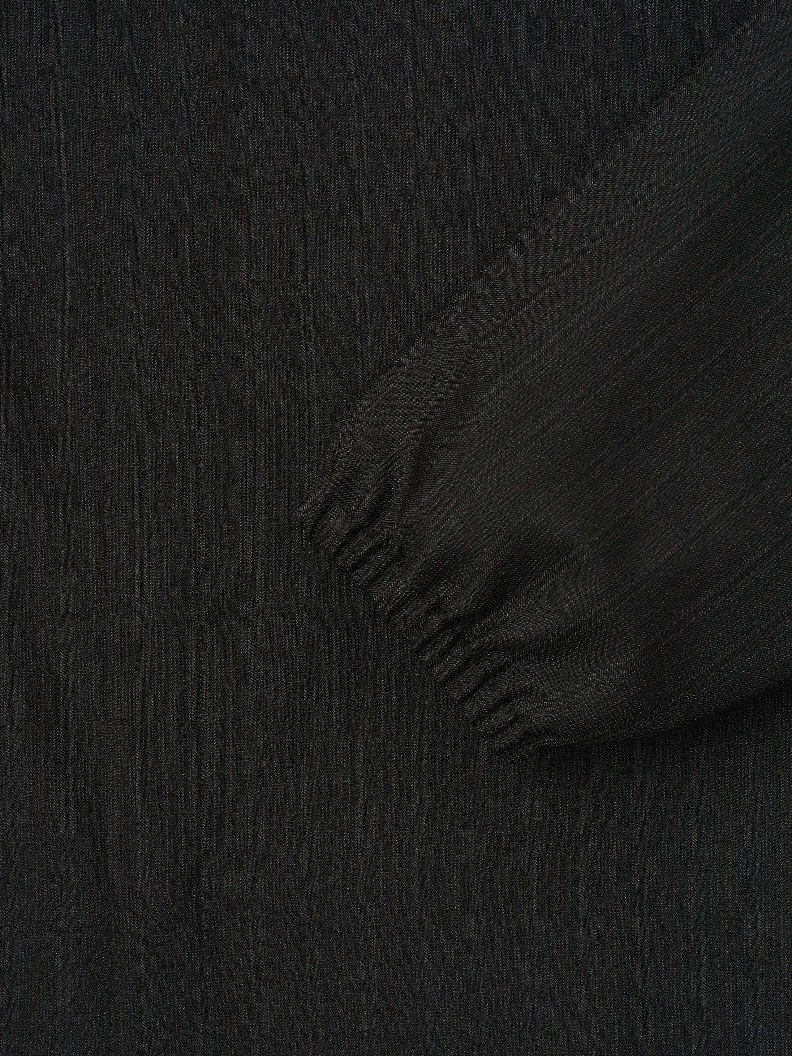 Striped Wool Elastic Cuff Shirt - Image 7