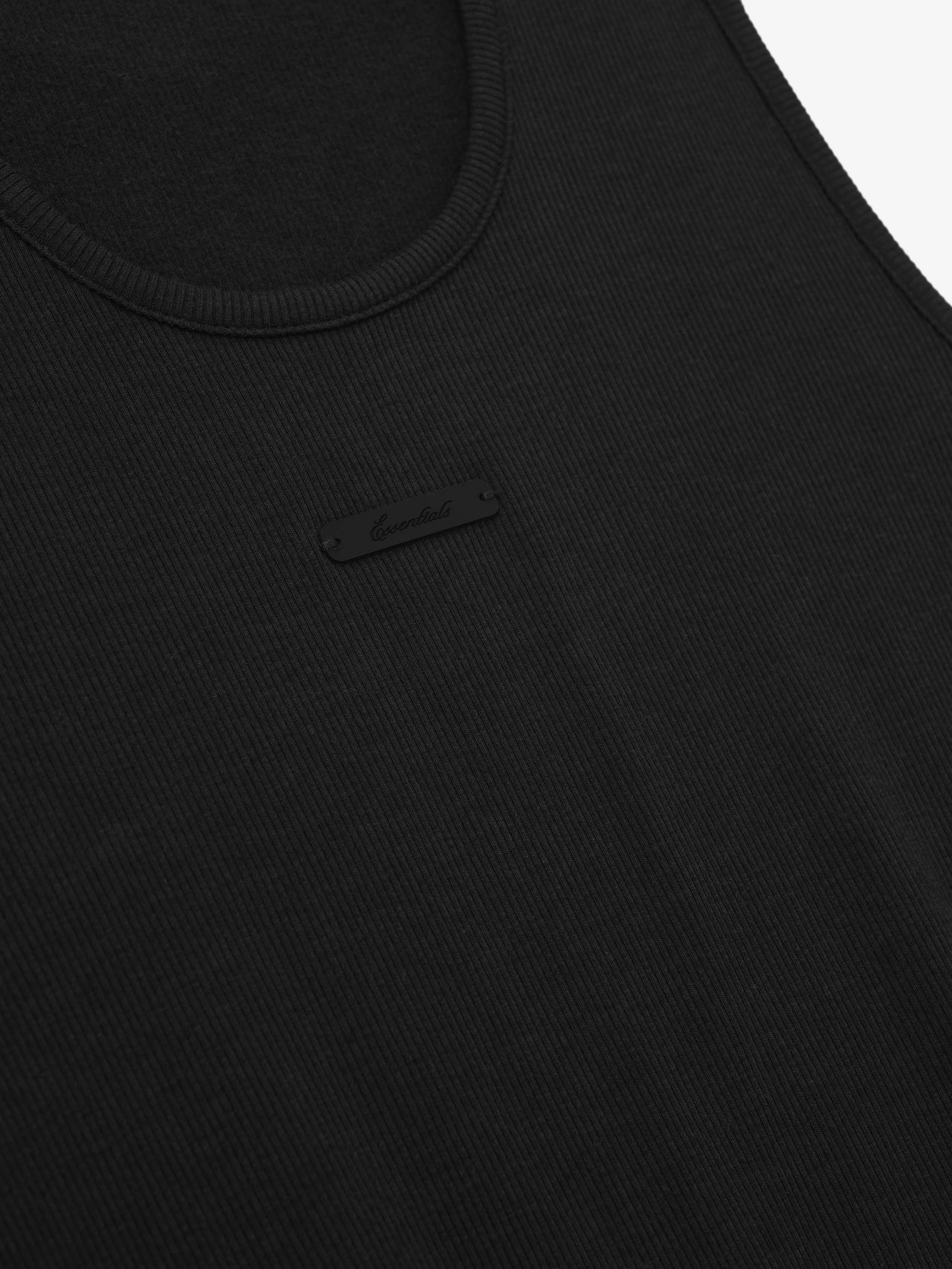 Womens Rib Knit Fitted Tank - Image 3
