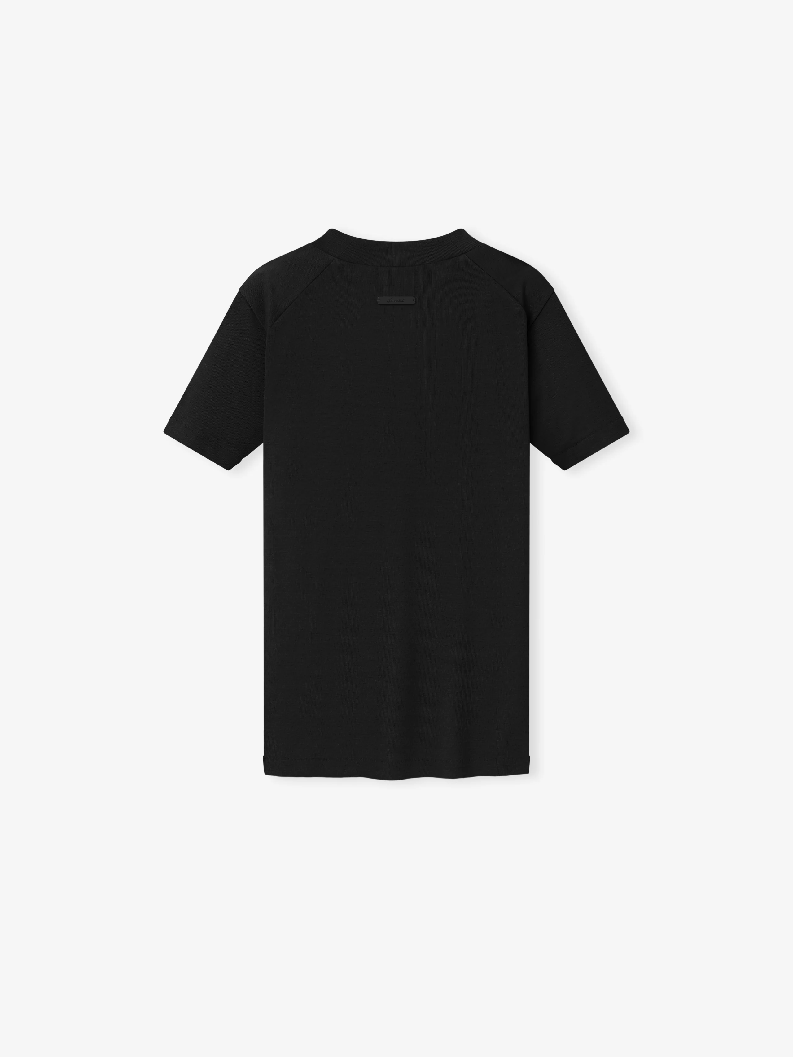 Womens Rib Fitted Short Sleeve Tee - Image 2