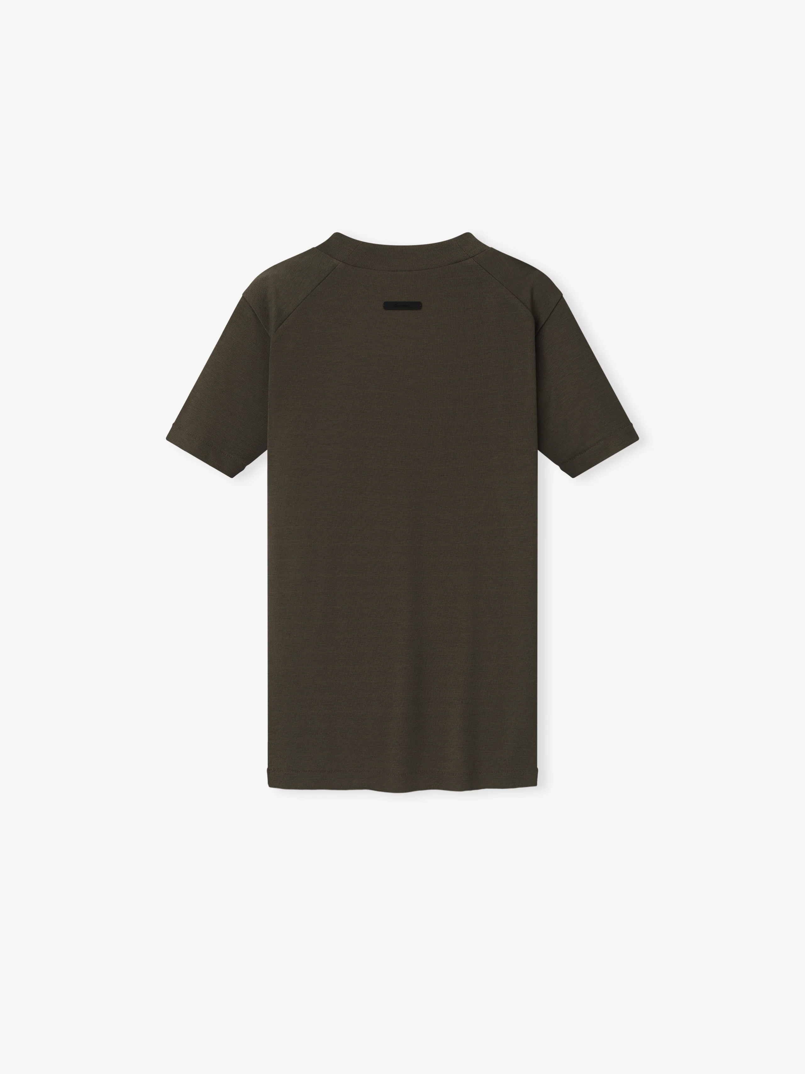 Womens Rib Fitted Short Sleeve Tee - Image 2