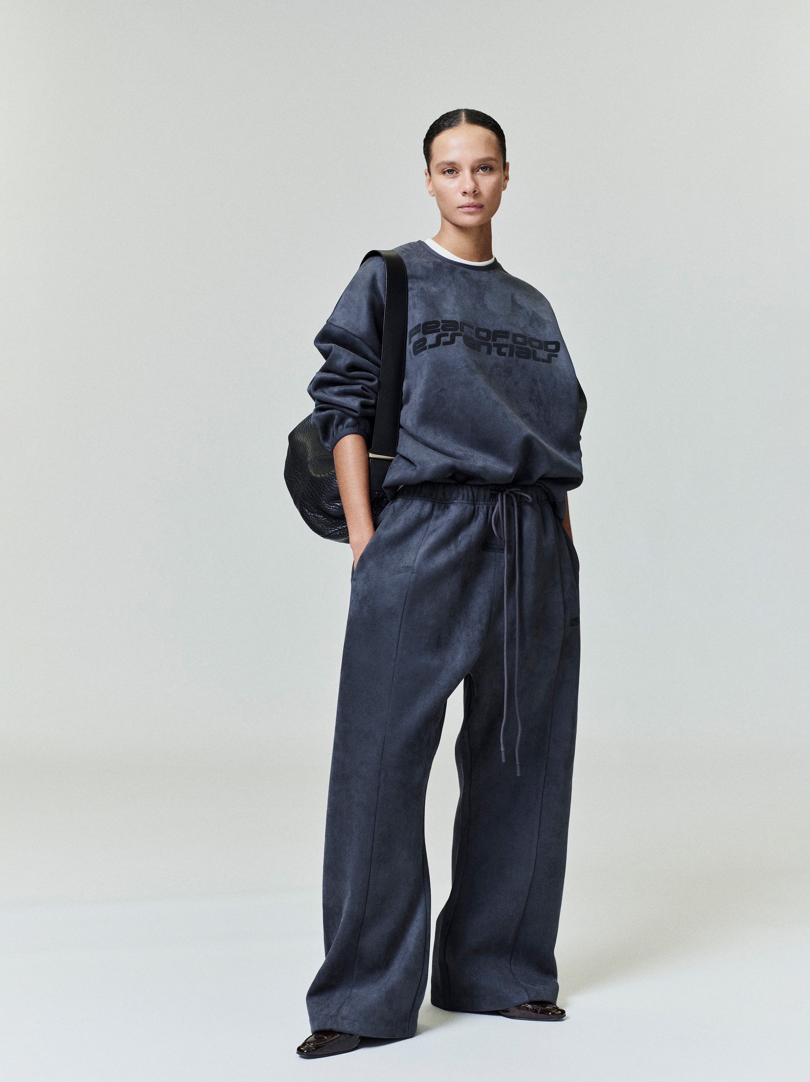 Suede Fleece Flare Sweatpant - Image 2