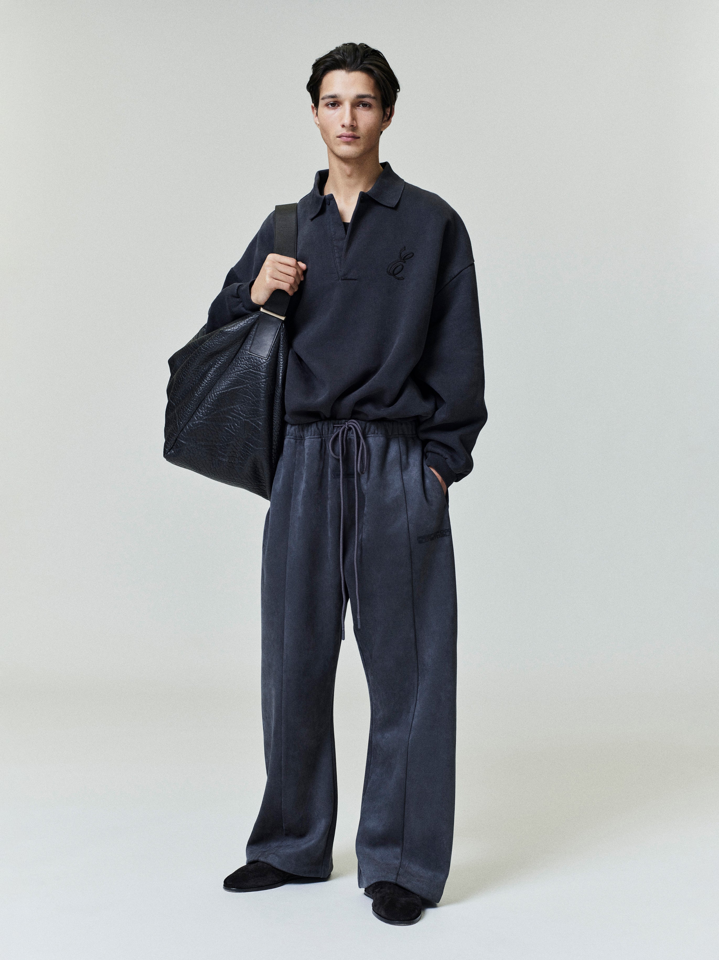 Suede Fleece Flare Sweatpant - Image 3