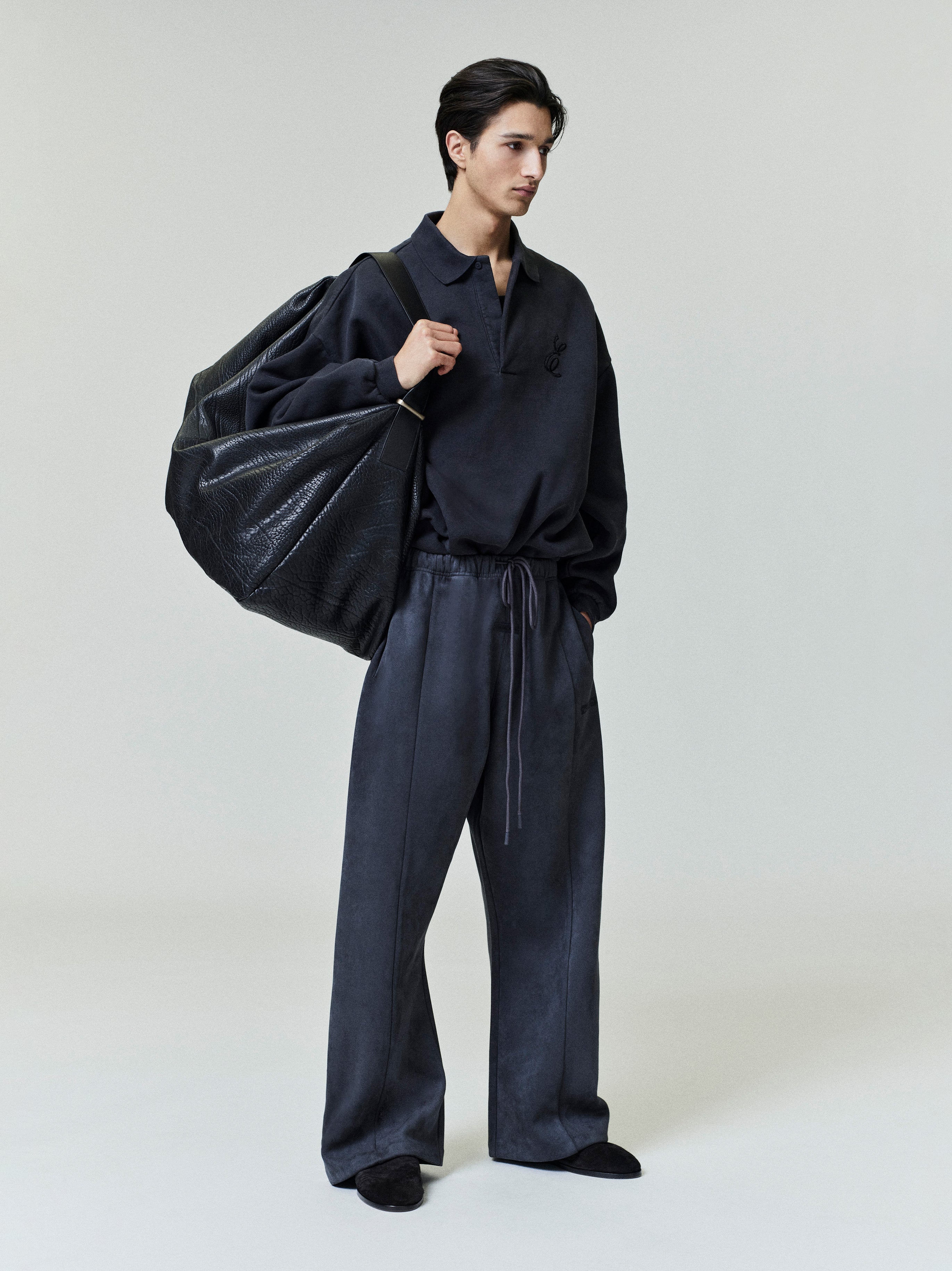 Suede Fleece Flare Sweatpant - Image 4