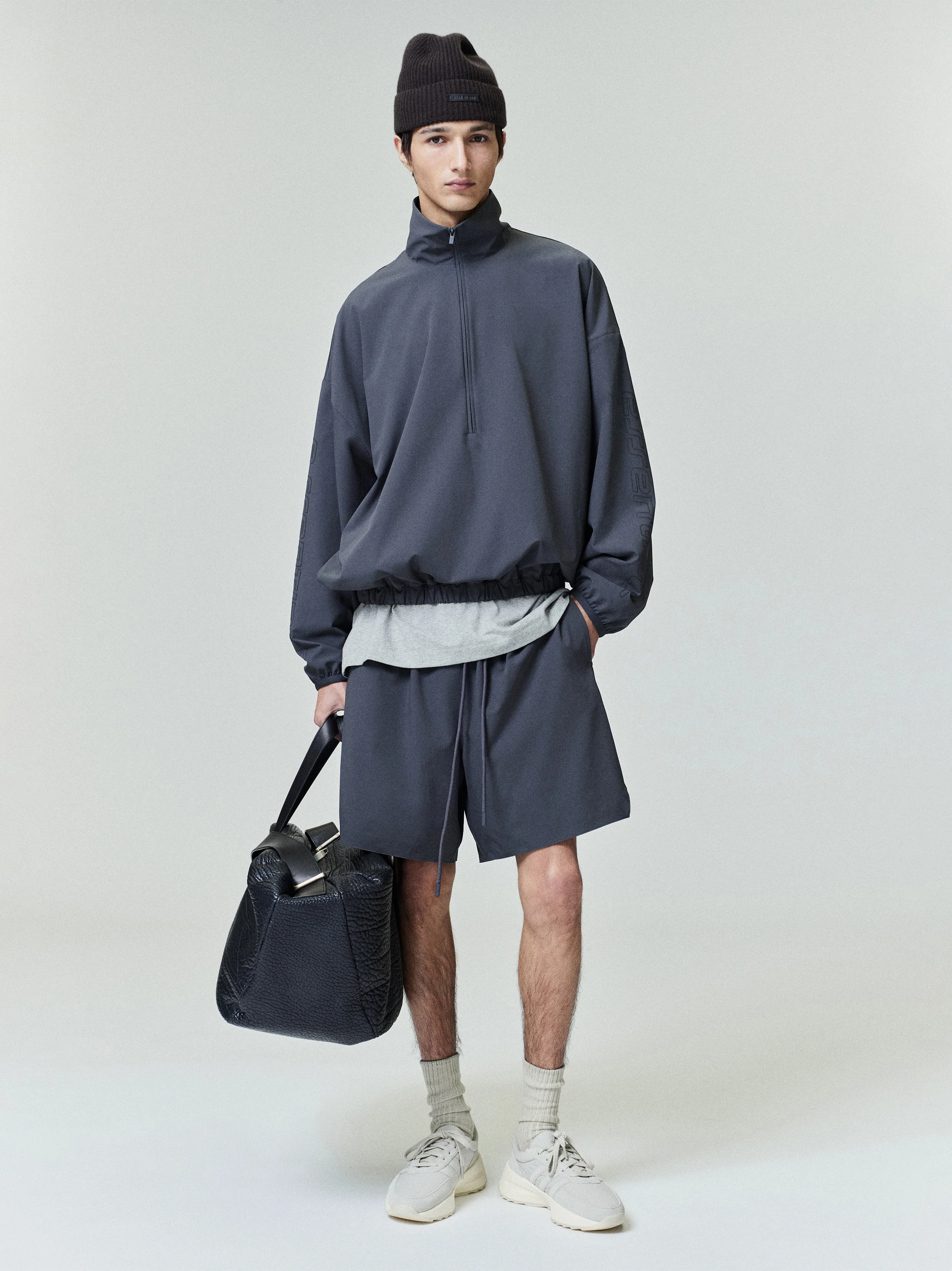 Tech Nylon Half Zip Track Jacket - Image 2