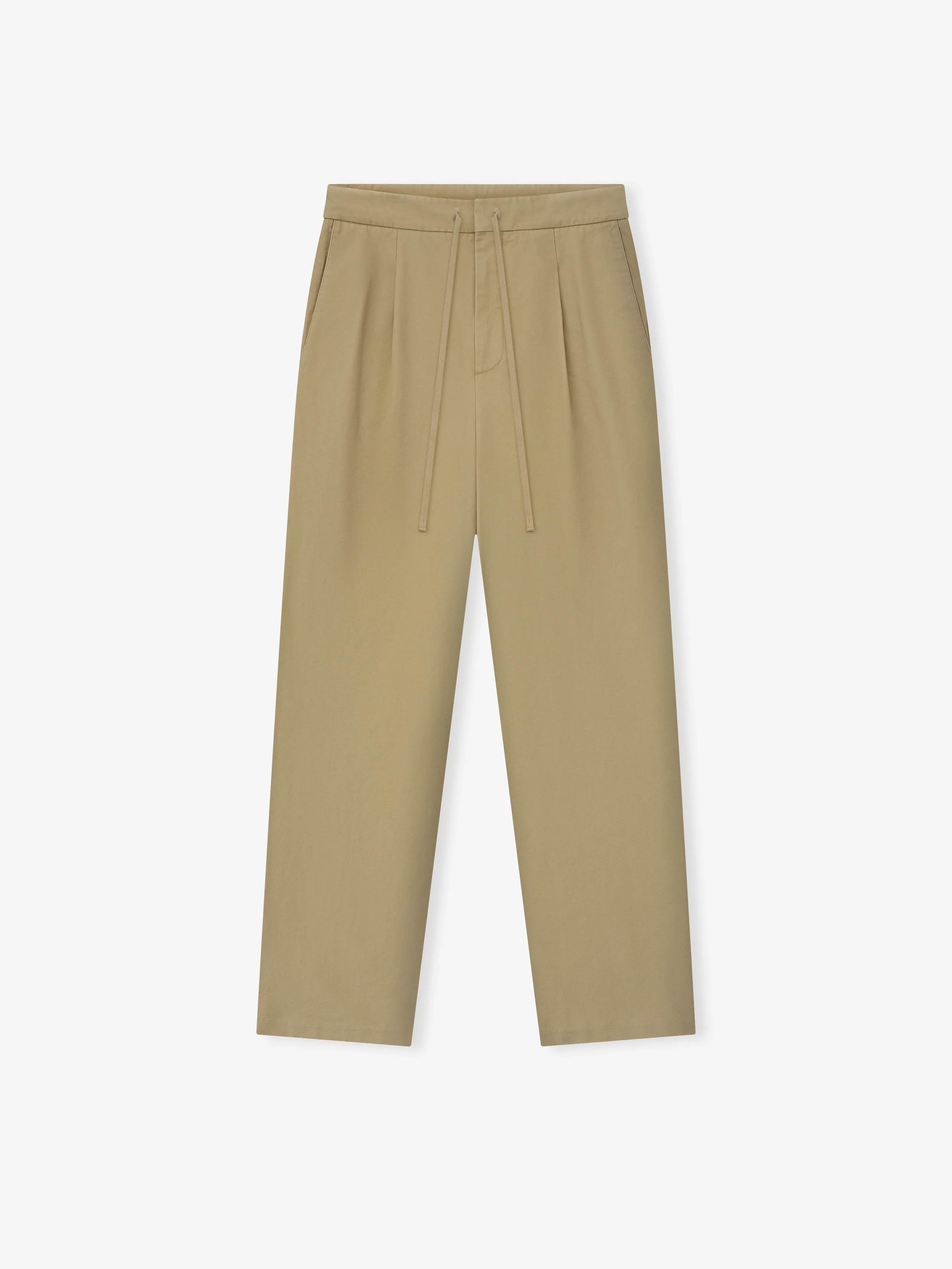 Cotton Canvas Pleat Front Pant - Image 2