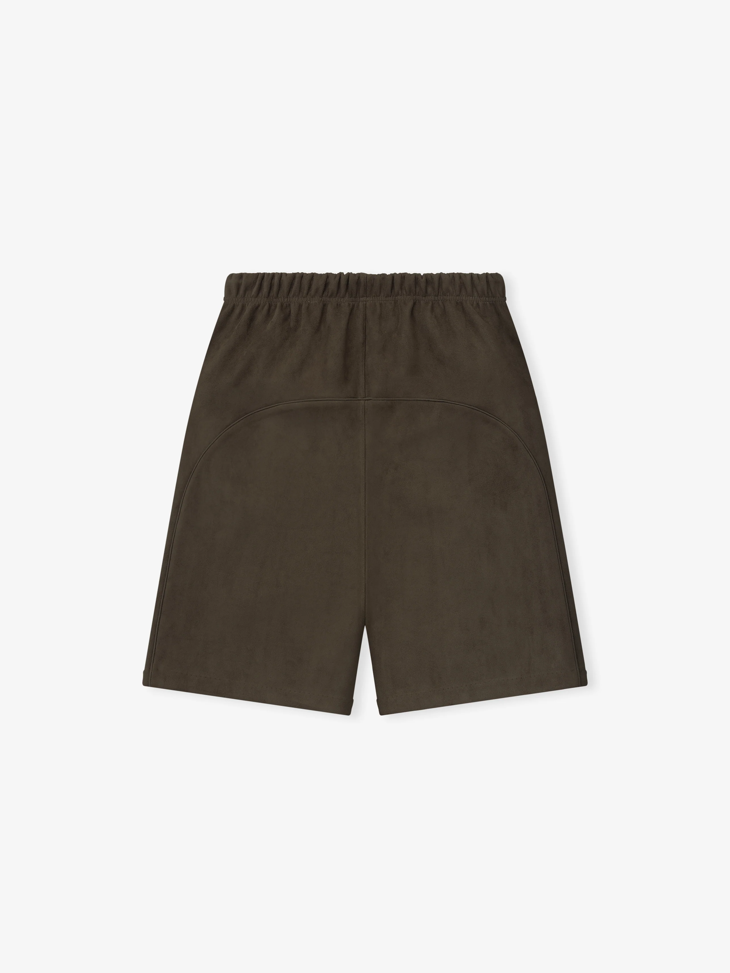 Suede Fleece Signature Relaxed Sweatshort W/ Piping - Image 2