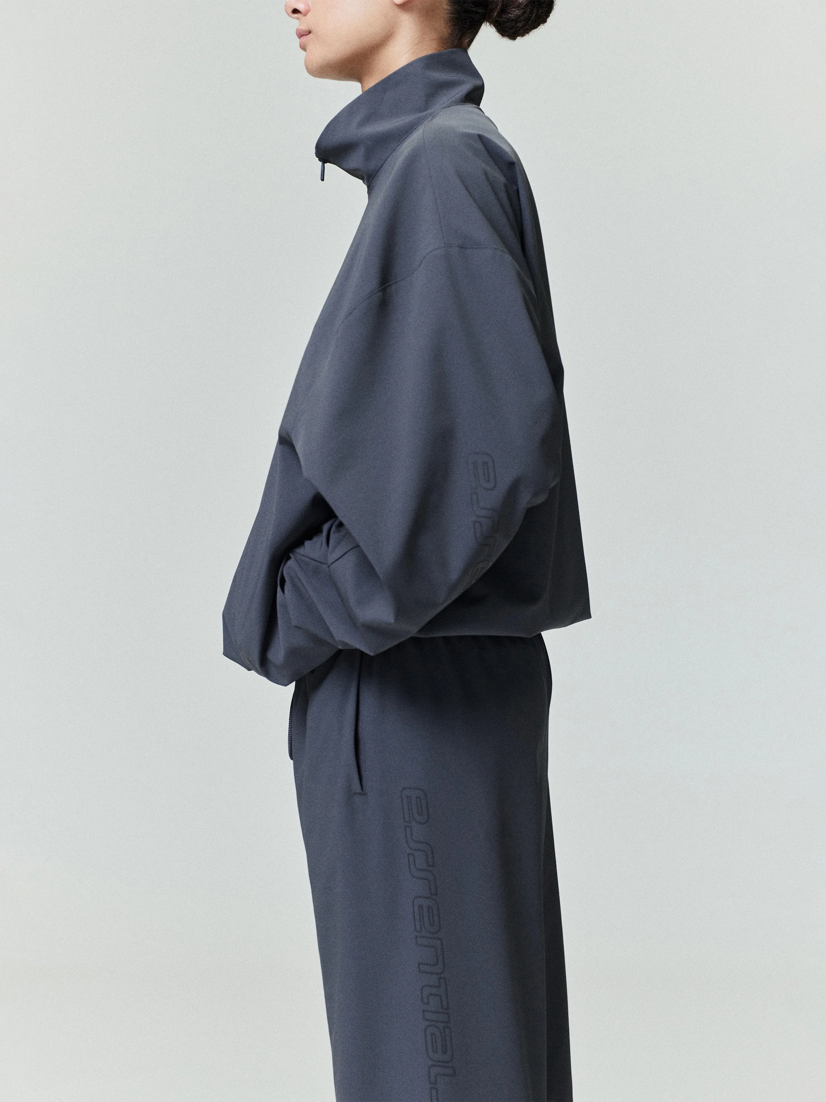 Womens Nylon Half Zip Track Jacket - Image 3