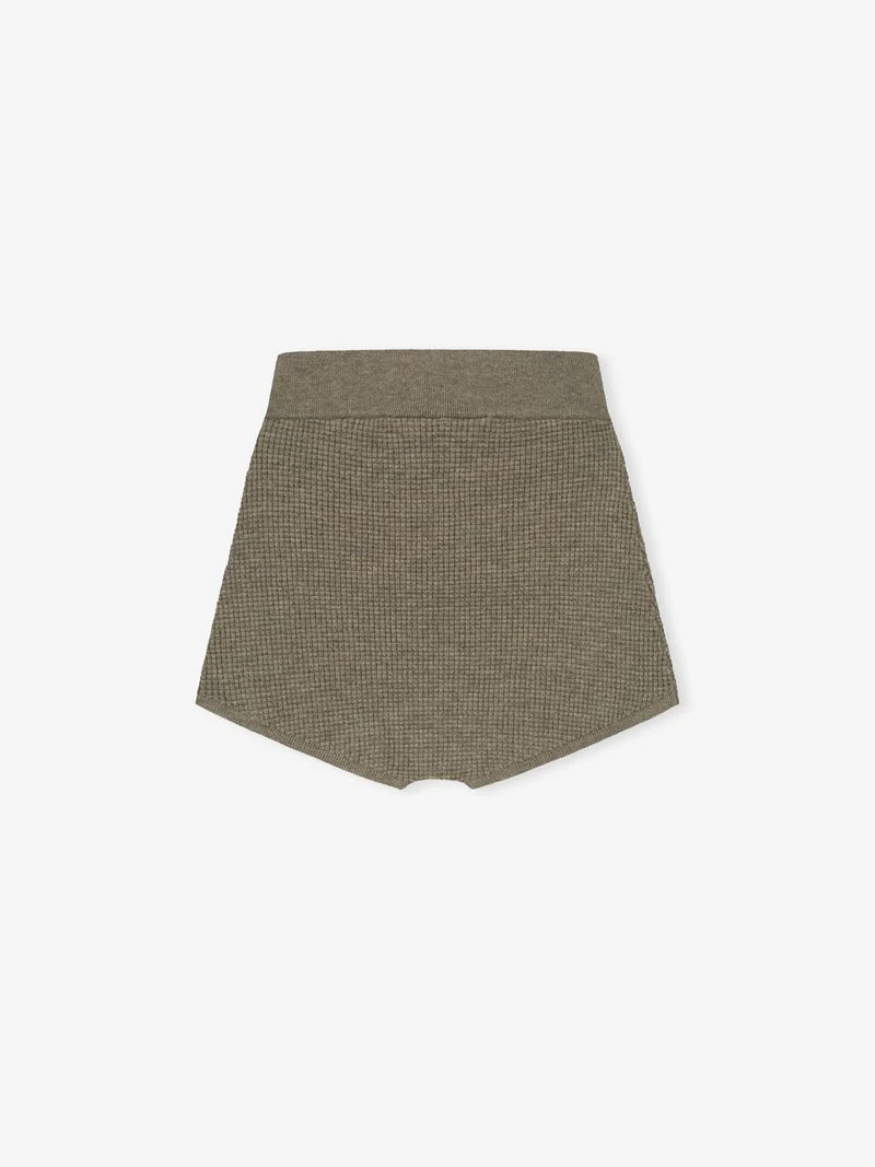 Womens Waffle Knit Boy Short - Image 2