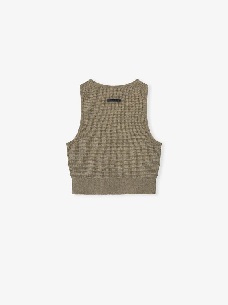 Womens Waffle Knit Sport Tank - Image 2