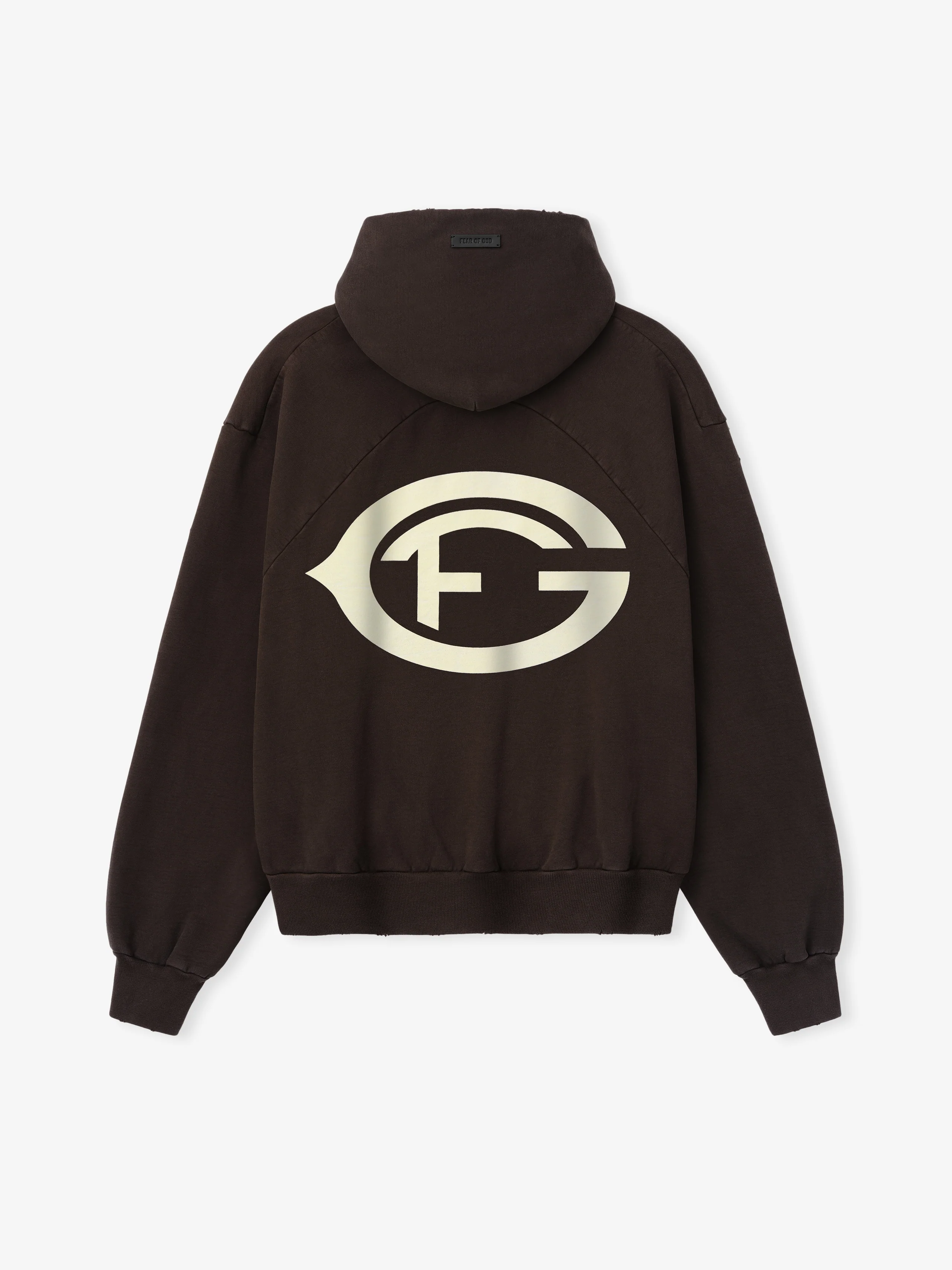 F Of G Classic Half Raglan Hoodie W/ Pocket - Image 2