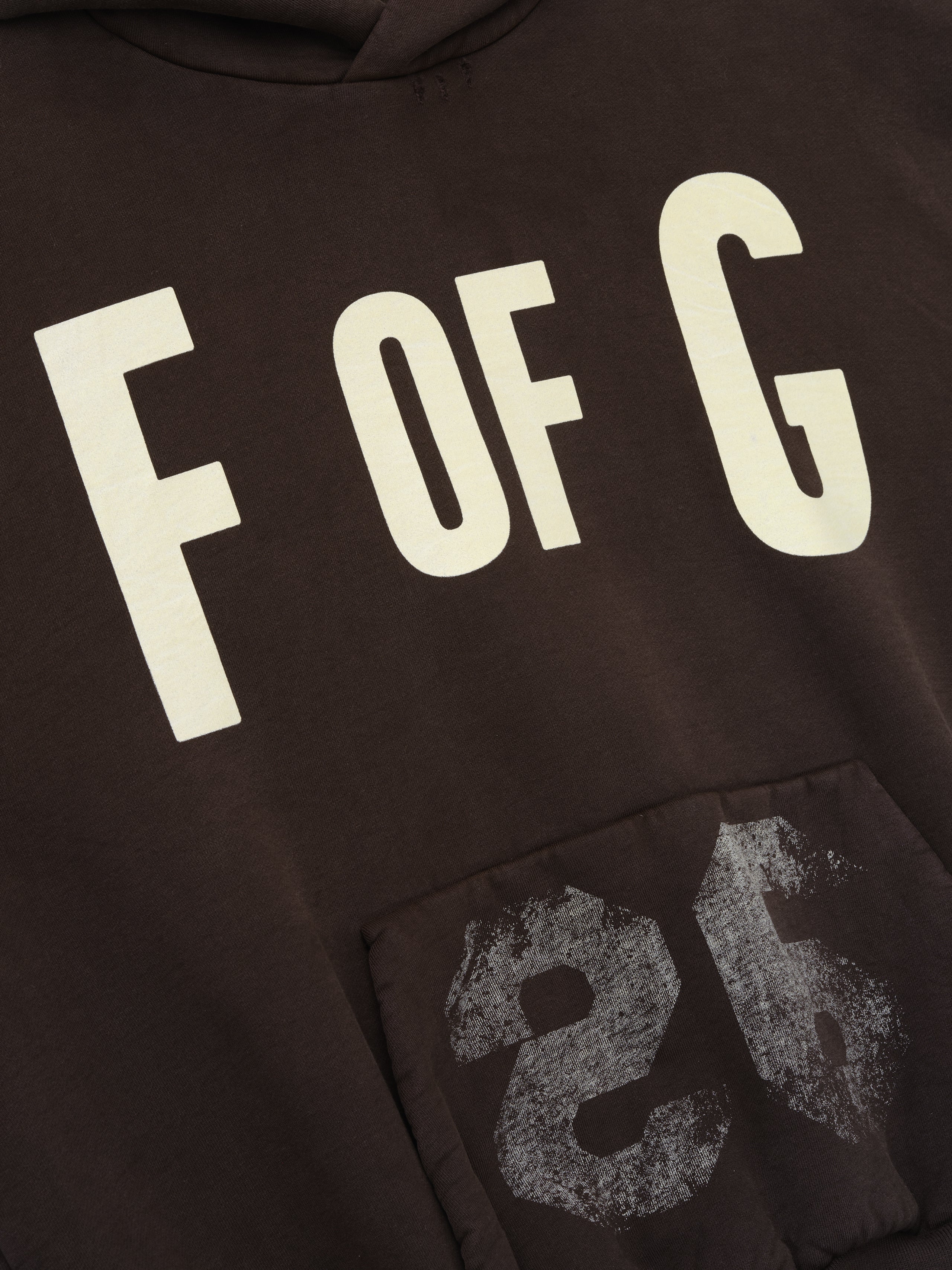 F Of G Classic Half Raglan Hoodie W/ Pocket - Image 3