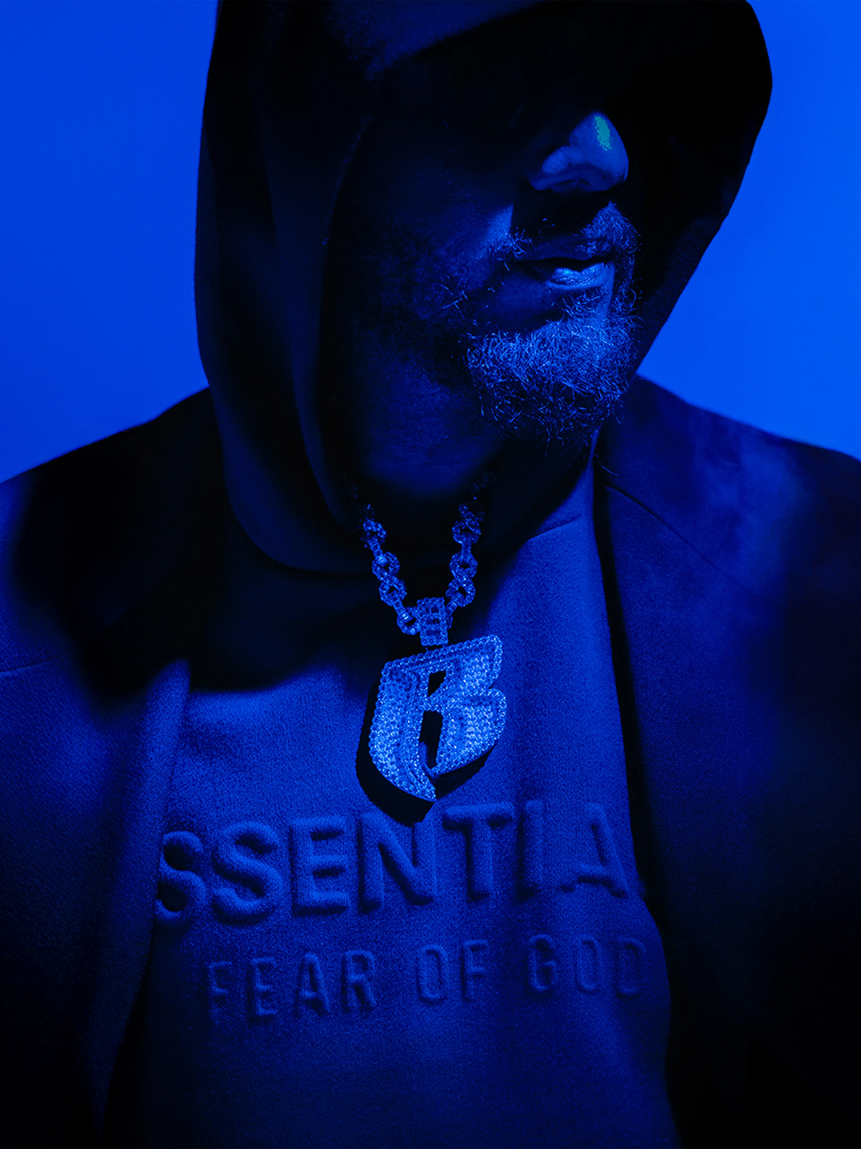 Embossed 90s Fit Fleece Hoodie - Image 6