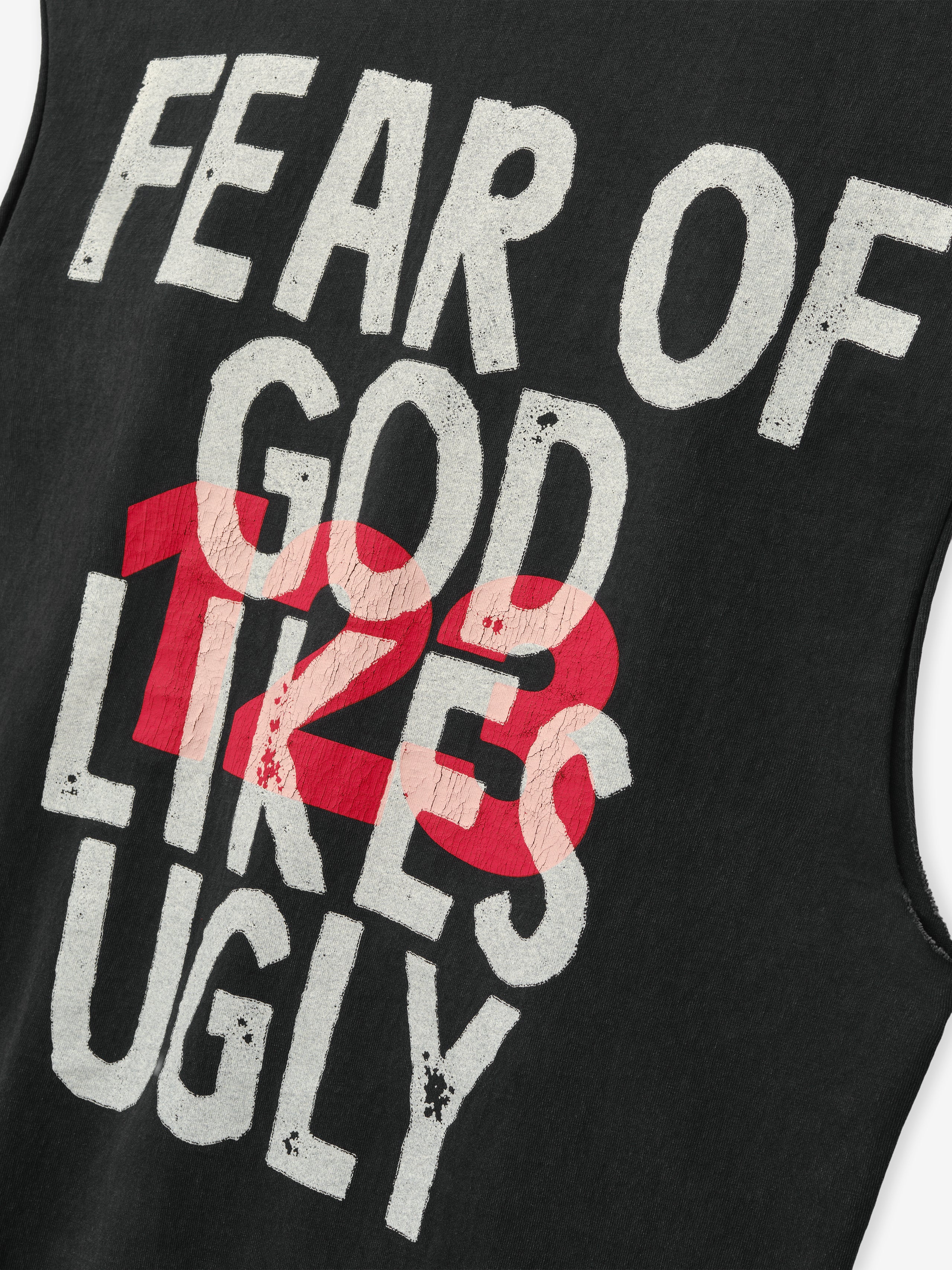 J.I.D: God Does Like Ugly Cut Off Tee - Image 4