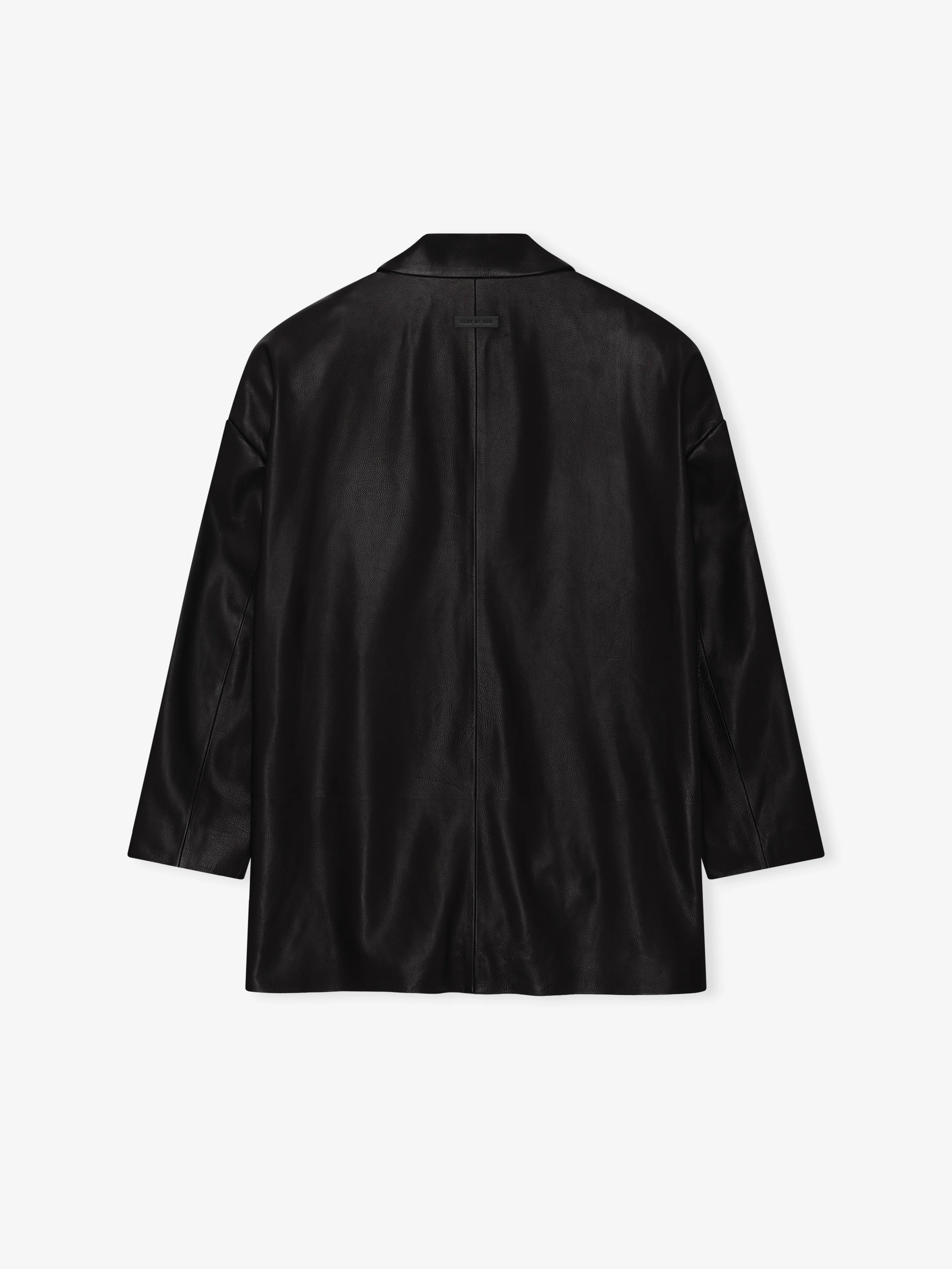 Leather Relaxed Blazer - Image 4