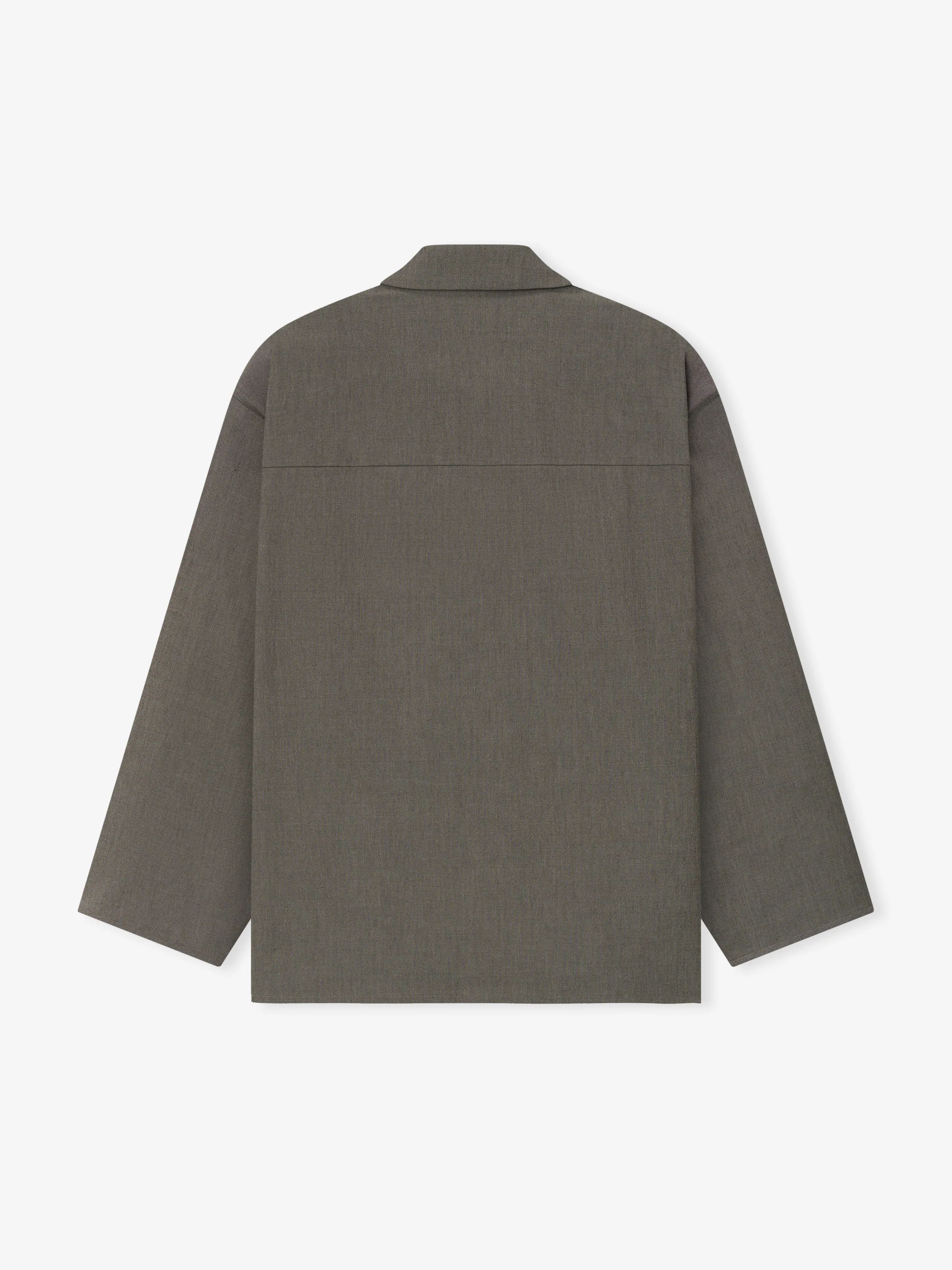 Cotton Wool Oxford Shirt Jacket - Image 4