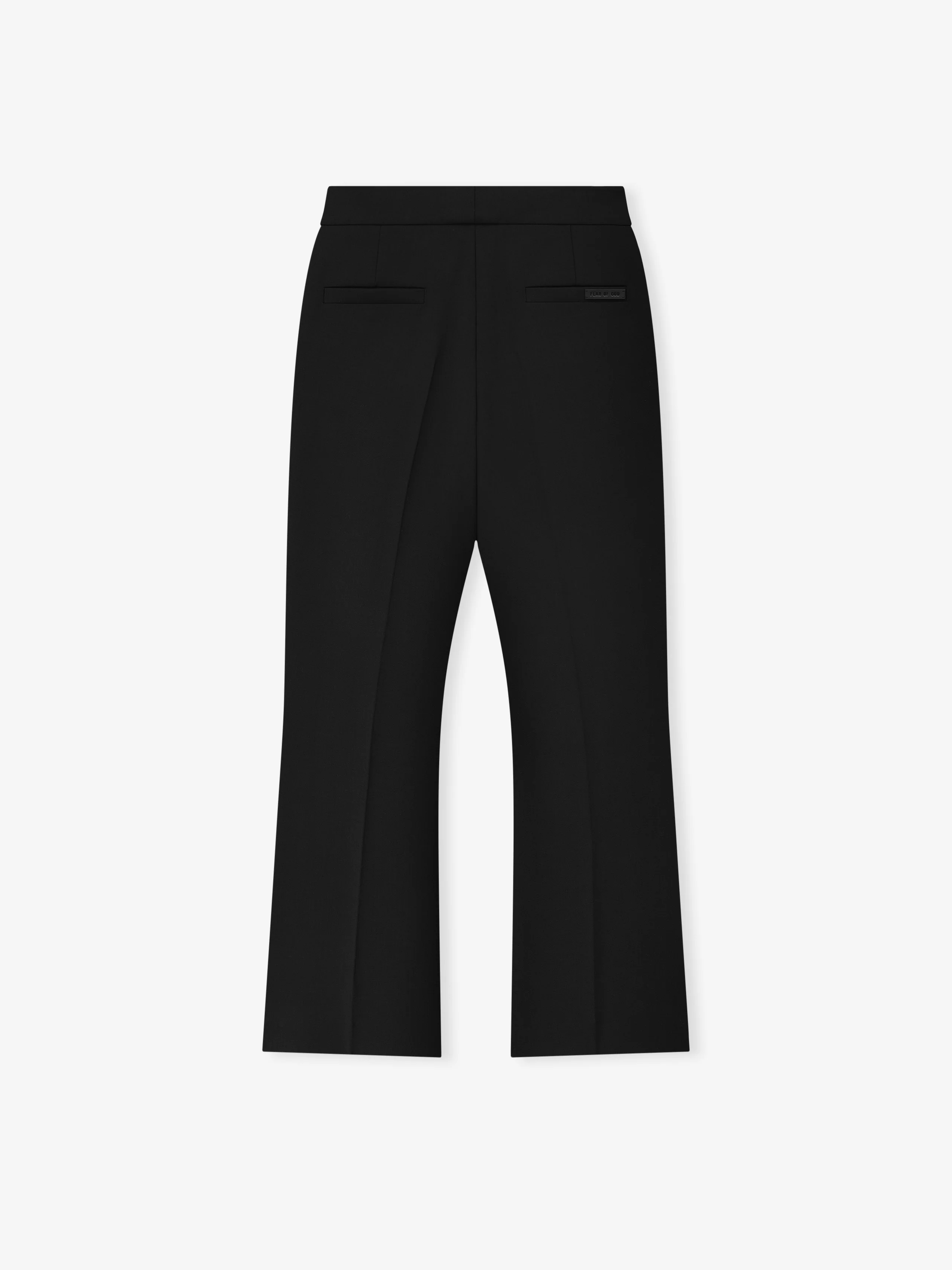 Double Weave Wool Tailored Flared Pants - Image 4