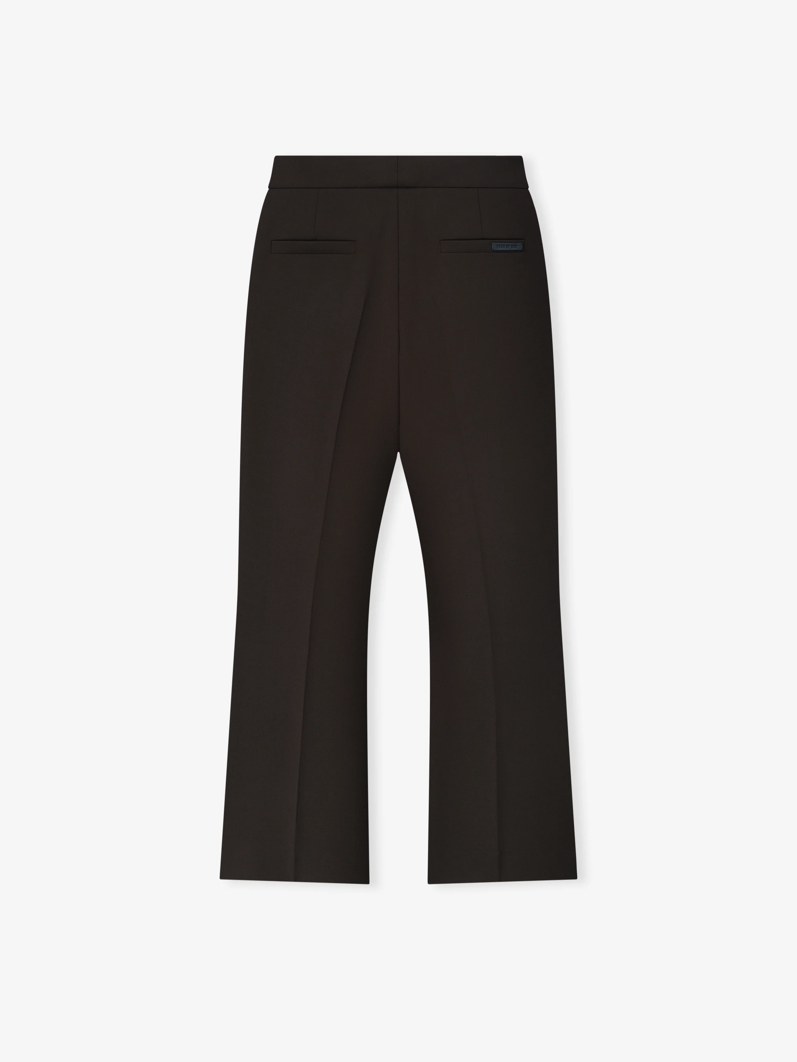 Double Weave Wool Tailored Flared Pants - Image 3