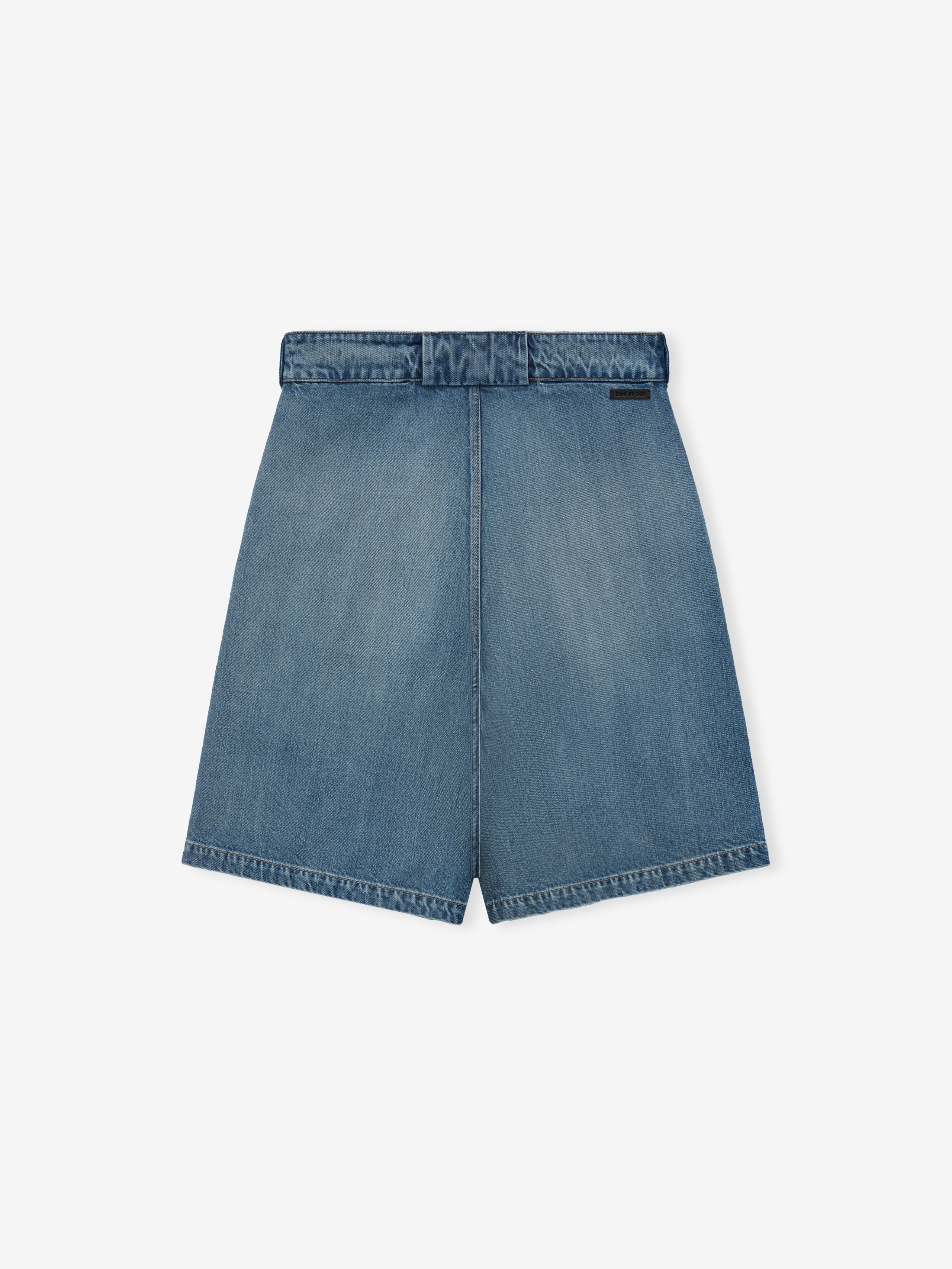 Denim Utility Shorts - Image 4